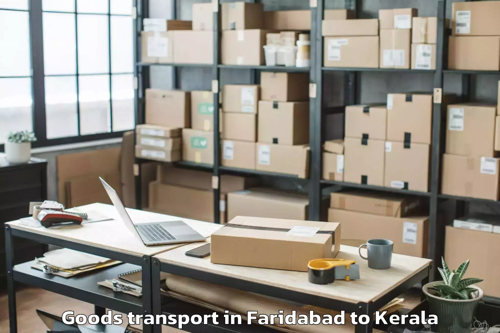 Quality Faridabad to Pappinissheri Goods Transport